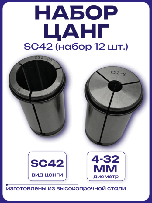 Набор цанг SC42
